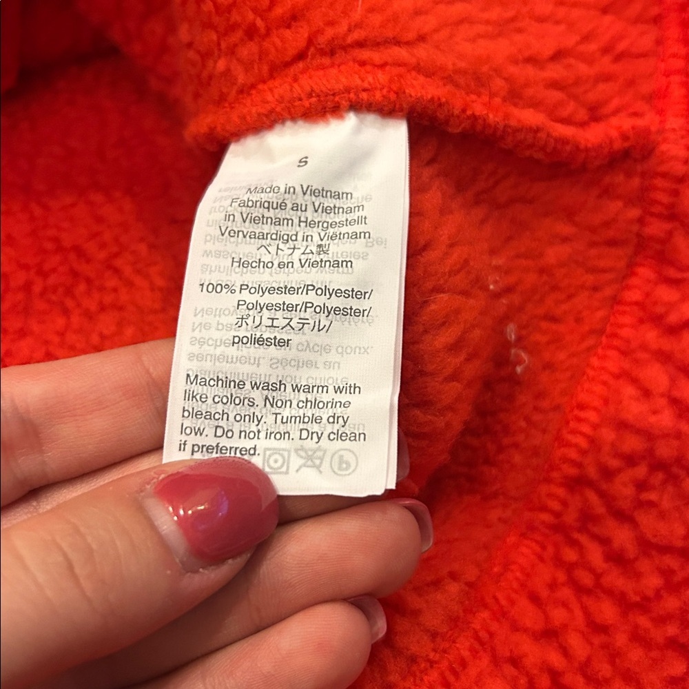 J.Crew Polartec fleece half-zip pullover jacket in red - Picture 4 of 7